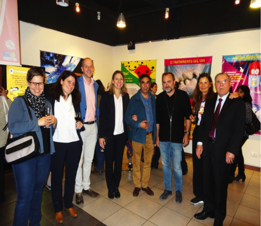 Inauguration de l'exposition «Preparemos un mundo sin sida»